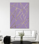 Classic Lavender Gold Geo #1 #geometric #decor #art by Anita & Bella Jantz on GIANT ART - fuchsia digital drawing