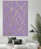 Classic Lavender Gold Geo #1 #geometric #decor #art by Anita & Bella Jantz on GIANT ART - fuchsia digital drawing