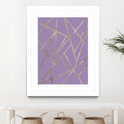 Classic Lavender Gold Geo #1 #geometric #decor #art by Anita & Bella Jantz on GIANT ART - fuchsia digital drawing