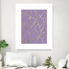 Classic Lavender Gold Geo #1 #geometric #decor #art by Anita & Bella Jantz on GIANT ART - fuchsia digital drawing