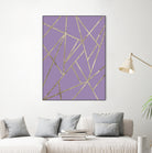 Classic Lavender Gold Geo #1 #geometric #decor #art by Anita & Bella Jantz on GIANT ART - fuchsia digital drawing