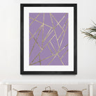 Classic Lavender Gold Geo #1 #geometric #decor #art by Anita & Bella Jantz on GIANT ART - fuchsia digital drawing