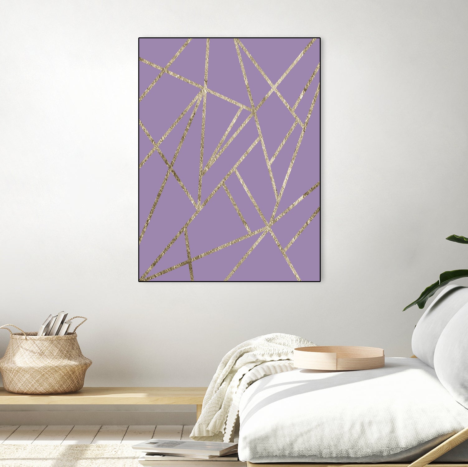 Classic Lavender Gold Geo #1 #geometric #decor #art by Anita & Bella Jantz on GIANT ART - fuchsia digital drawing