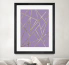 Classic Lavender Gold Geo #1 #geometric #decor #art by Anita & Bella Jantz on GIANT ART - fuchsia digital drawing