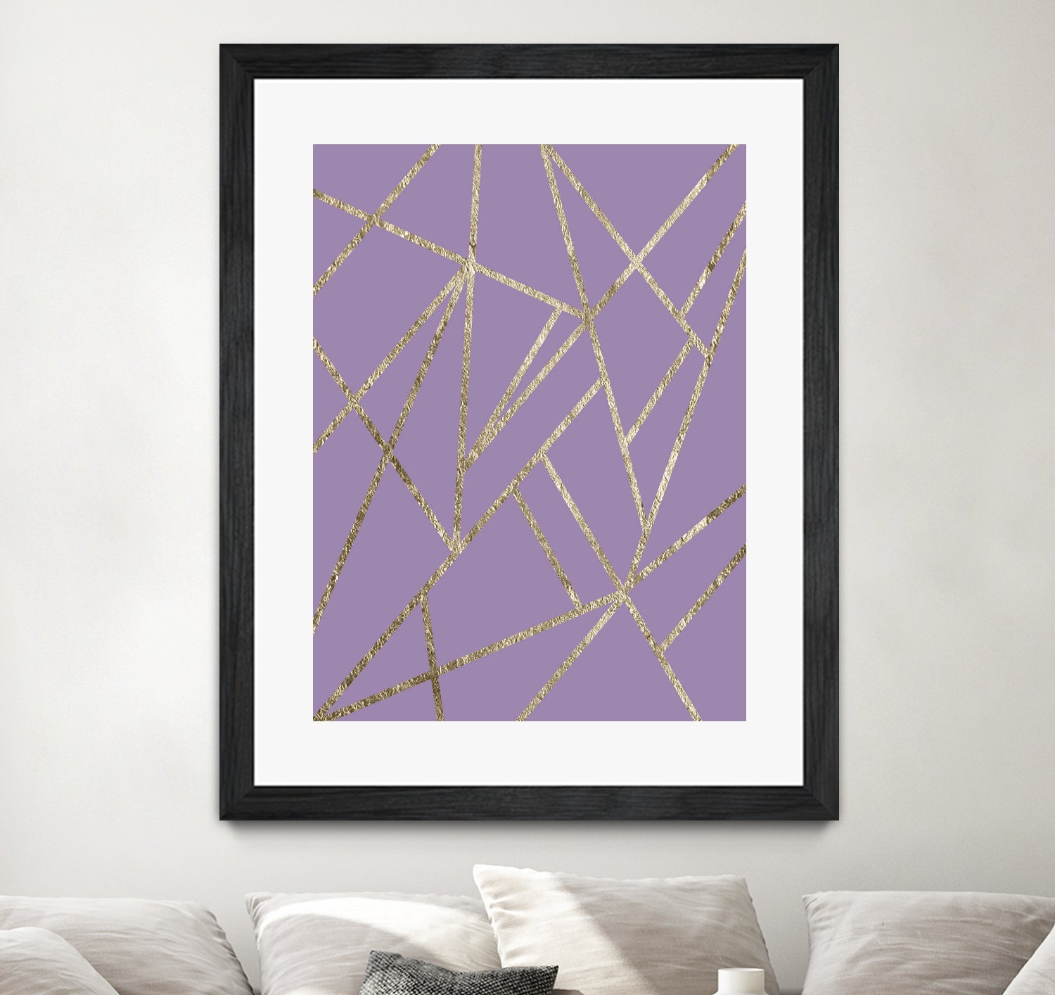 Classic Lavender Gold Geo #1 #geometric #decor #art by Anita & Bella Jantz on GIANT ART - fuchsia digital drawing