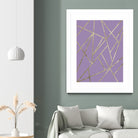 Classic Lavender Gold Geo #1 #geometric #decor #art by Anita & Bella Jantz on GIANT ART - fuchsia digital drawing