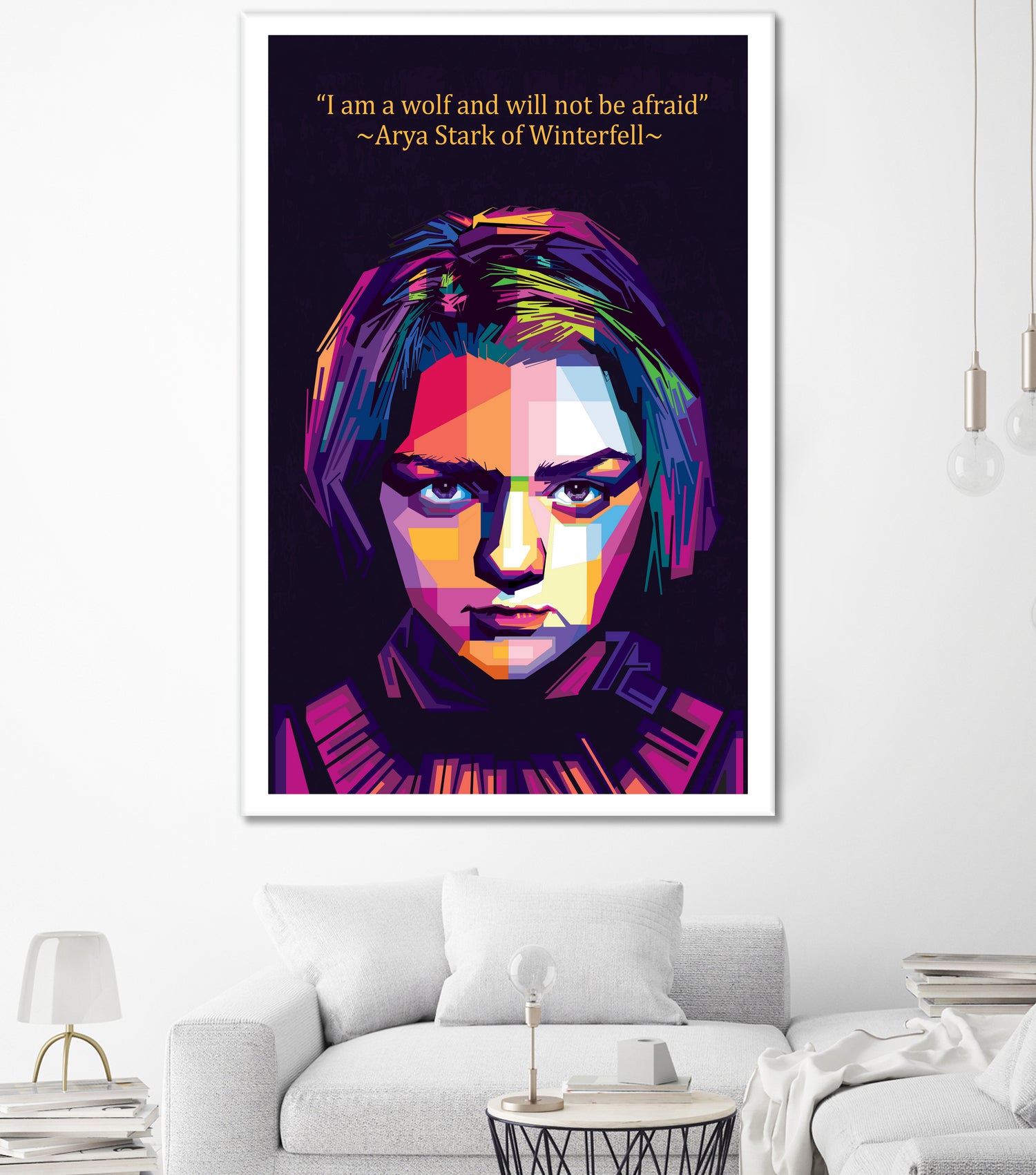 Arya Stark of Winterfell by johan musa on GIANT ART - red photo illustration