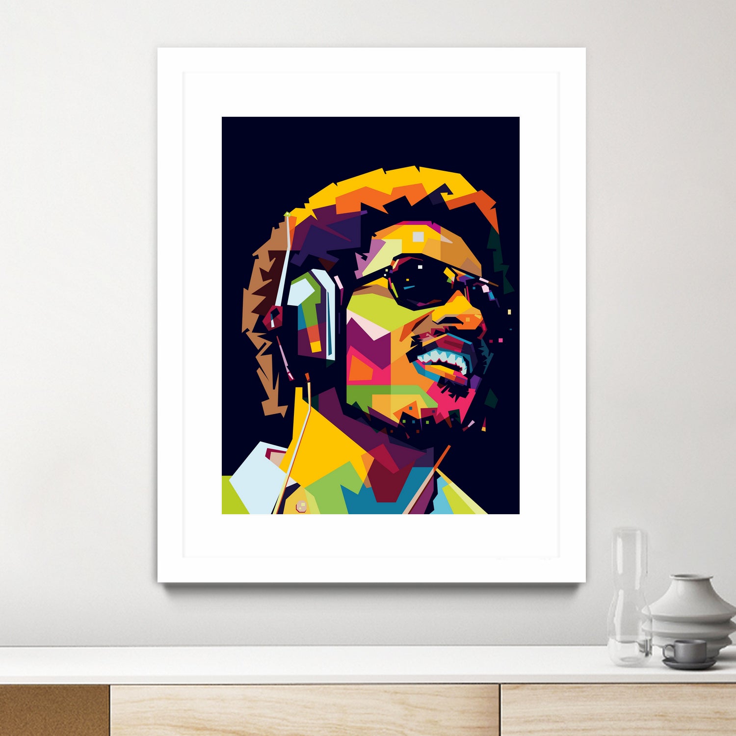 Stevie Wonder by Yusuf Yusuf Dedi Wijaya on GIANT ART - white vector illustration