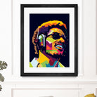 Stevie Wonder by Yusuf Yusuf Dedi Wijaya on GIANT ART - white vector illustration