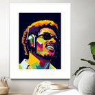 Stevie Wonder by Yusuf Yusuf Dedi Wijaya on GIANT ART - white vector illustration