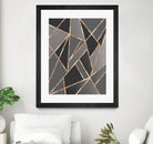 Classic Silver Gray Charcoal Rose Gold Geo #1 #geometric by Anita & Bella Jantz on GIANT ART - gray digital drawing