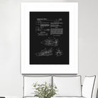 Space Shuttle Patent - Black by Finlay McNevin on GIANT ART - black typography