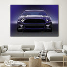 Sixth Generation Mustang Full Frontal by charles sinklier on GIANT ART - black digital painting