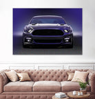 Sixth Generation Mustang Full Frontal by charles sinklier on GIANT ART - black digital painting