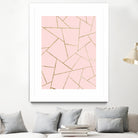 Blush Pink Gold Geometric Glam #1 #geo #decor #art by Anita & Bella Jantz on GIANT ART - pink digital drawing