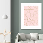 Blush Pink Gold Geometric Glam #1 #geo #decor #art by Anita & Bella Jantz on GIANT ART - pink digital drawing