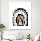 Gray Black White Agate with Gold Glitter #1a #gem #decor by Anita & Bella Jantz on GIANT ART - gray photo illustration