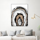 Gray Black White Agate with Gold Glitter #1a #gem #decor by Anita & Bella Jantz on GIANT ART - gray photo illustration