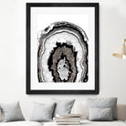 Gray Black White Agate with Silver Glitter #1a #gem #decor by Anita & Bella Jantz on GIANT ART - gray photo illustration