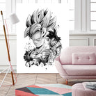 Super Saiyan Warrior by Antonio Camarena on GIANT ART - white digital painting