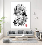 Super Saiyan Warrior by Antonio Camarena on GIANT ART - white digital painting