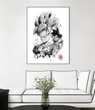 Super Saiyan Warrior by Antonio Camarena on GIANT ART - white digital painting