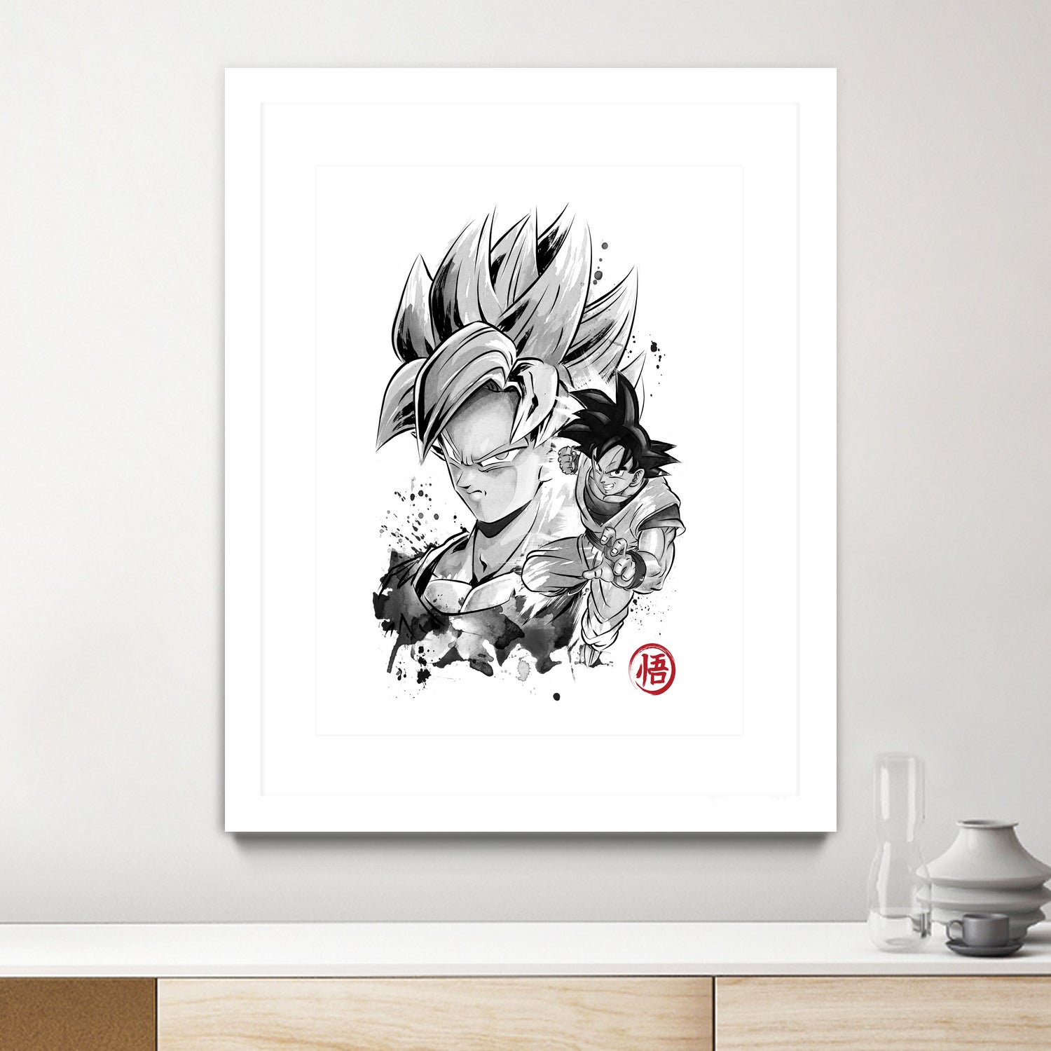 Super Saiyan Warrior by Antonio Camarena on GIANT ART - white digital painting