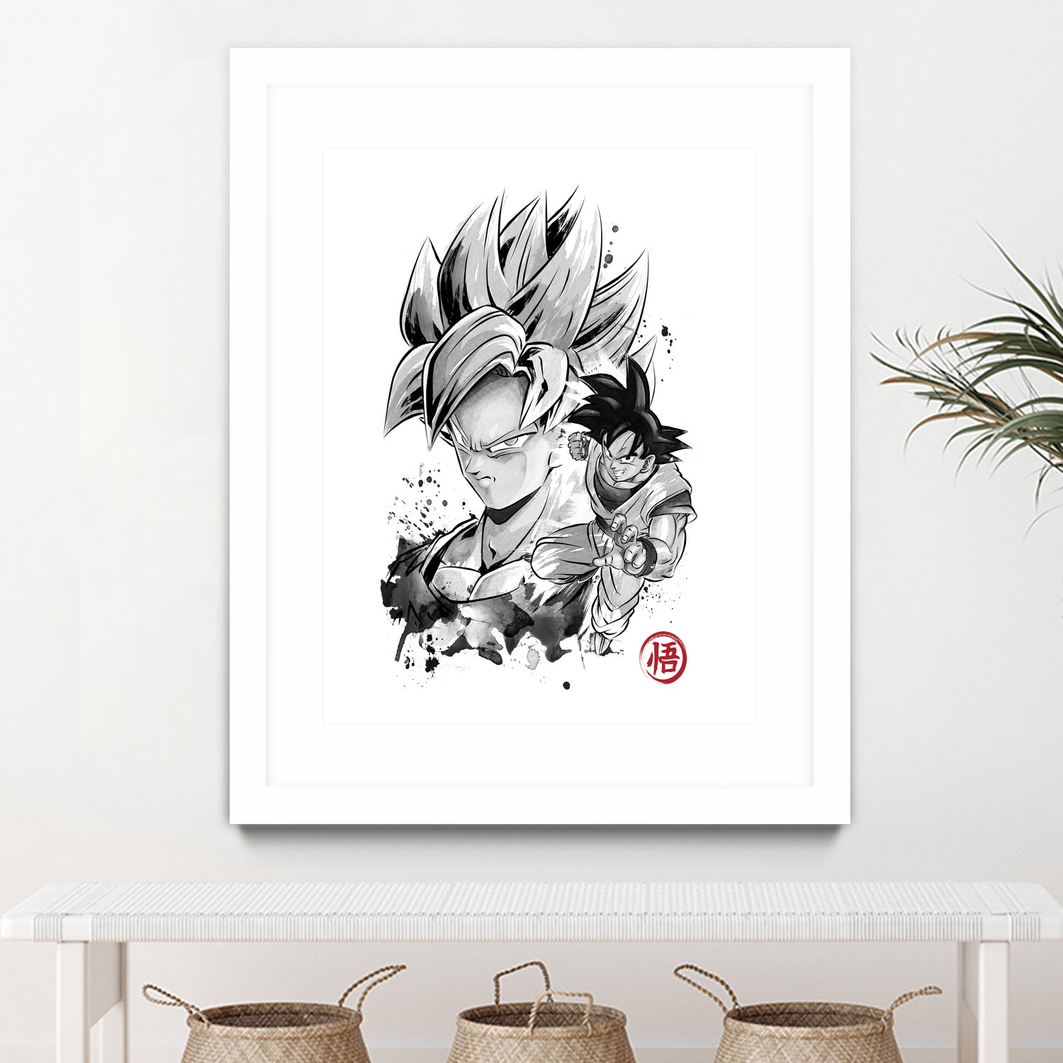 Super Saiyan Warrior by Antonio Camarena on GIANT ART - white digital painting