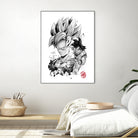 Super Saiyan Warrior by Antonio Camarena on GIANT ART - white digital painting