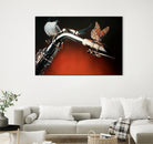 Flying Sax by João Bello on GIANT ART - red mixed media