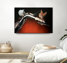 Flying Sax by João Bello on GIANT ART - red mixed media