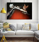 Flying Sax by João Bello on GIANT ART - red mixed media