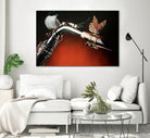 Flying Sax by João Bello on GIANT ART - red mixed media