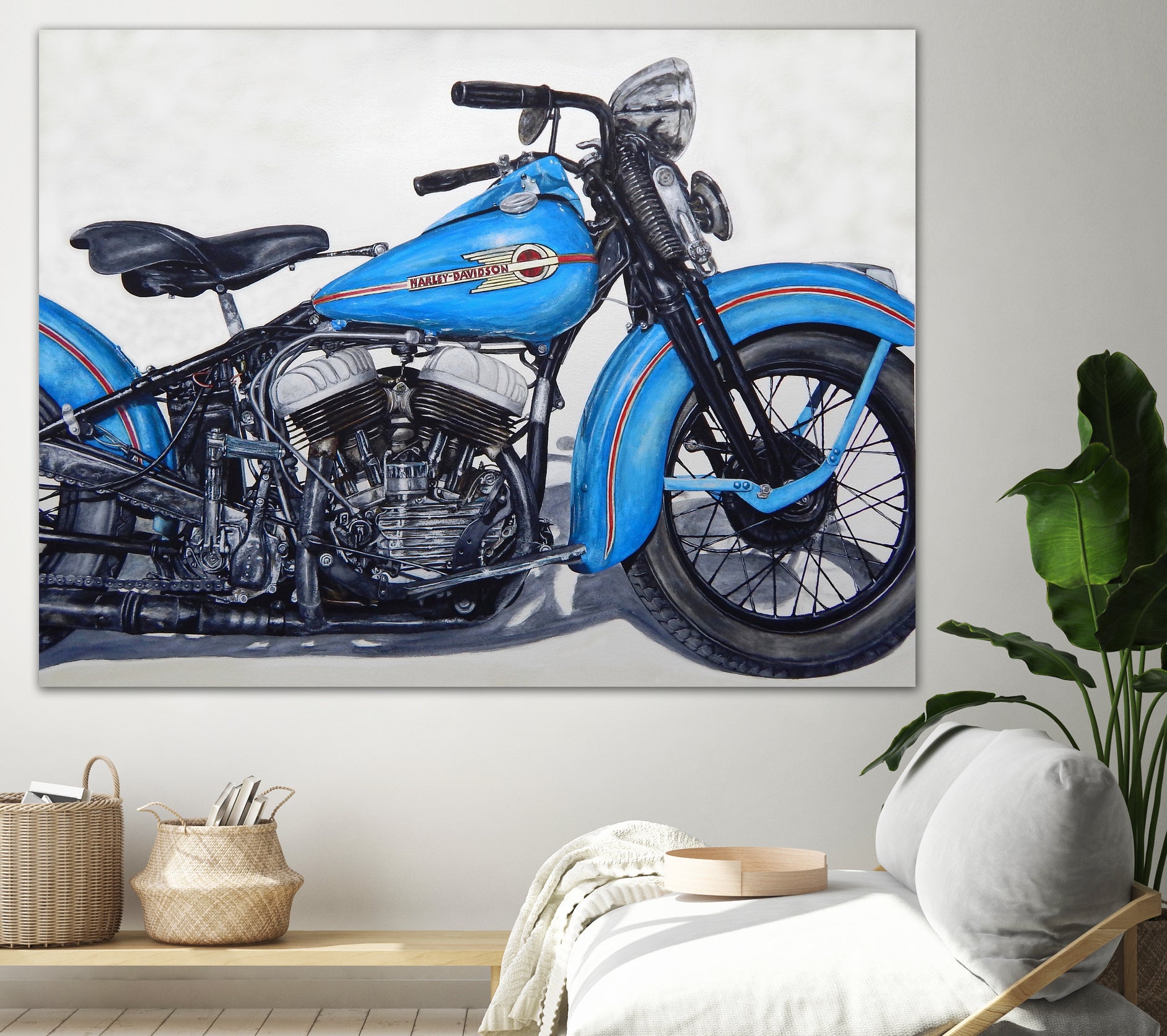 Good Ride by João Bello on GIANT ART - blue mixed media