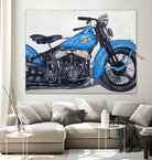 Good Ride by João Bello on GIANT ART - blue mixed media