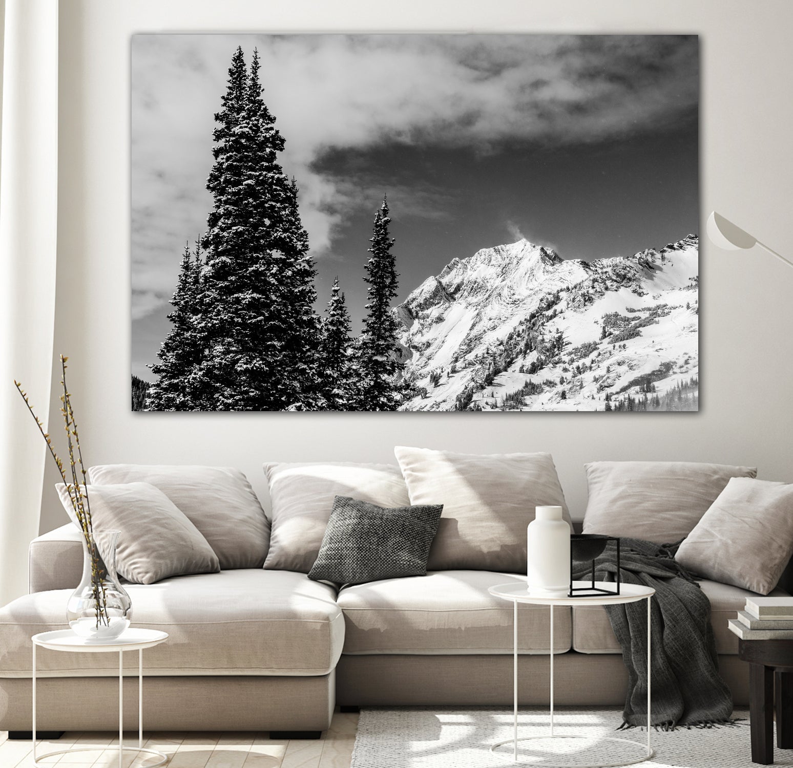 Trees Taller than the Highest Peak by Alex Tonetti on GIANT ART - gray photo illustration