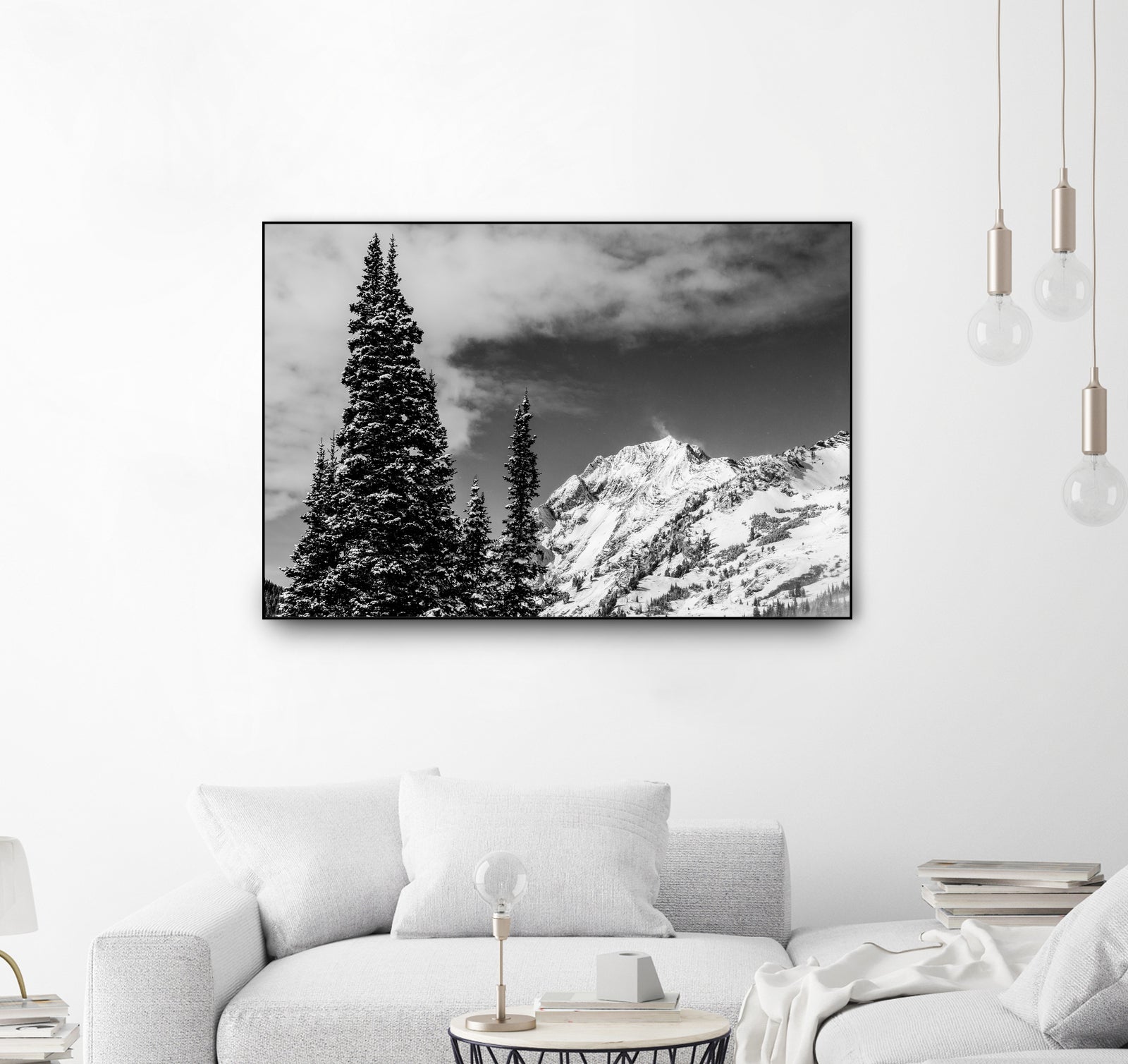 Trees Taller than the Highest Peak by Alex Tonetti on GIANT ART - gray photo illustration