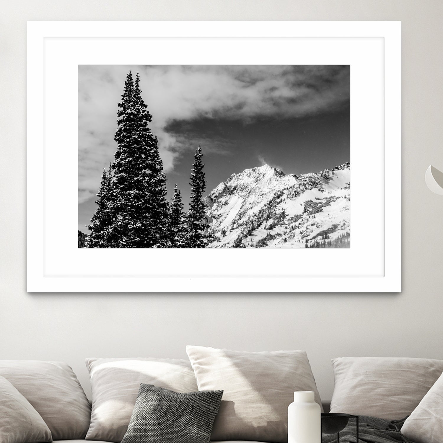 Trees Taller than the Highest Peak by Alex Tonetti on GIANT ART - gray photo illustration