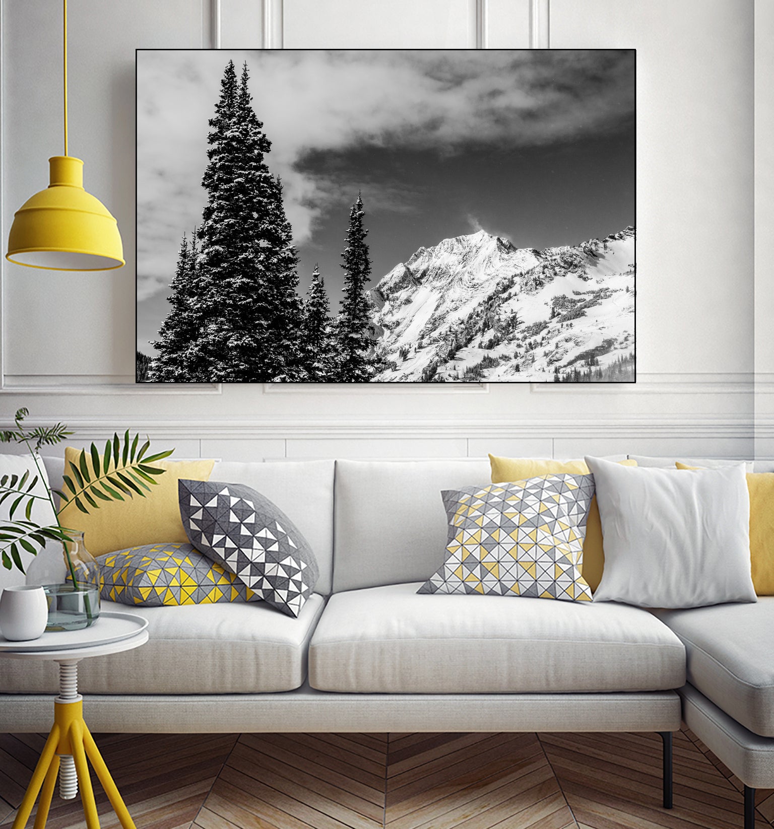 Trees Taller than the Highest Peak by Alex Tonetti on GIANT ART - gray photo illustration