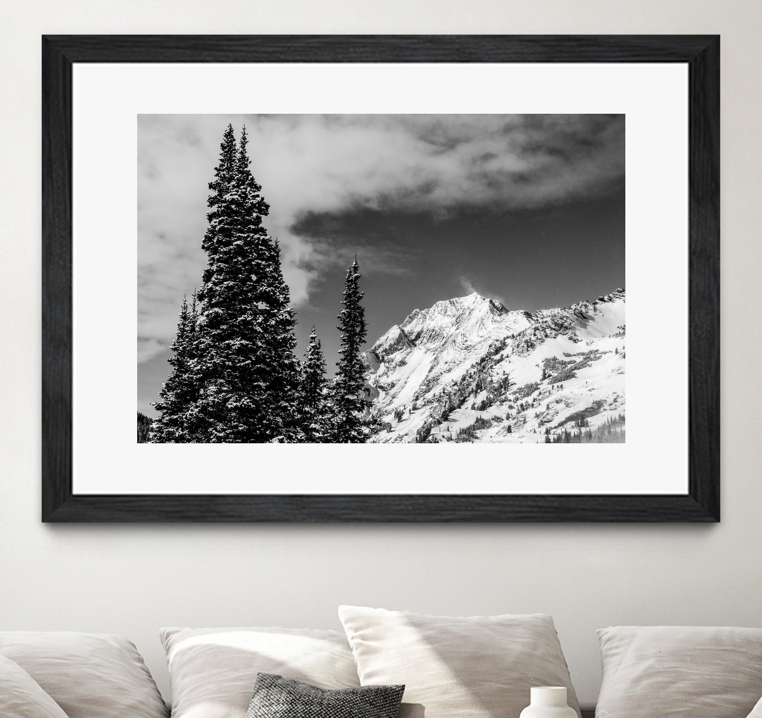 Trees Taller than the Highest Peak by Alex Tonetti on GIANT ART - gray photo illustration