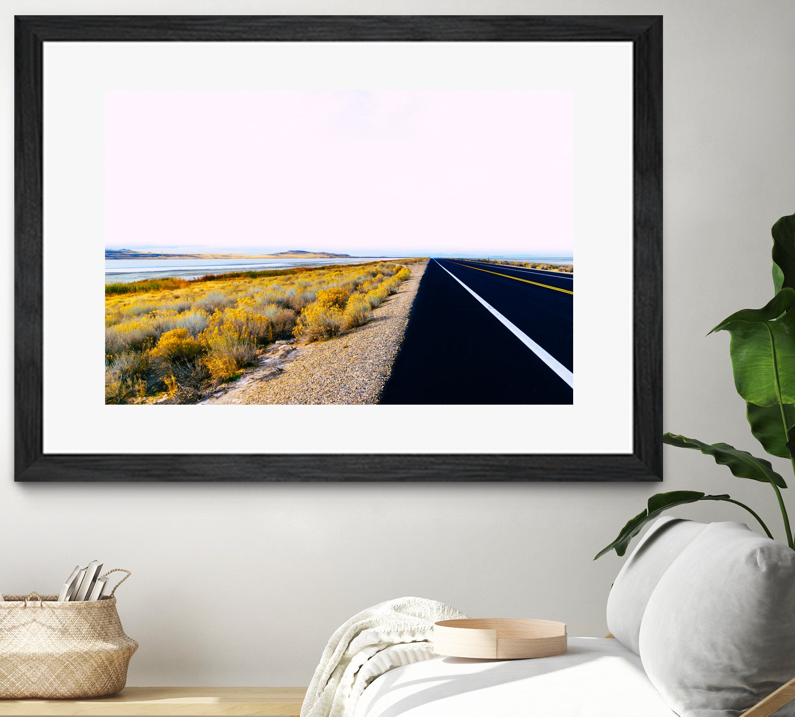 Along the Salt Flats by Alex Tonetti on GIANT ART - yellow photo illustration