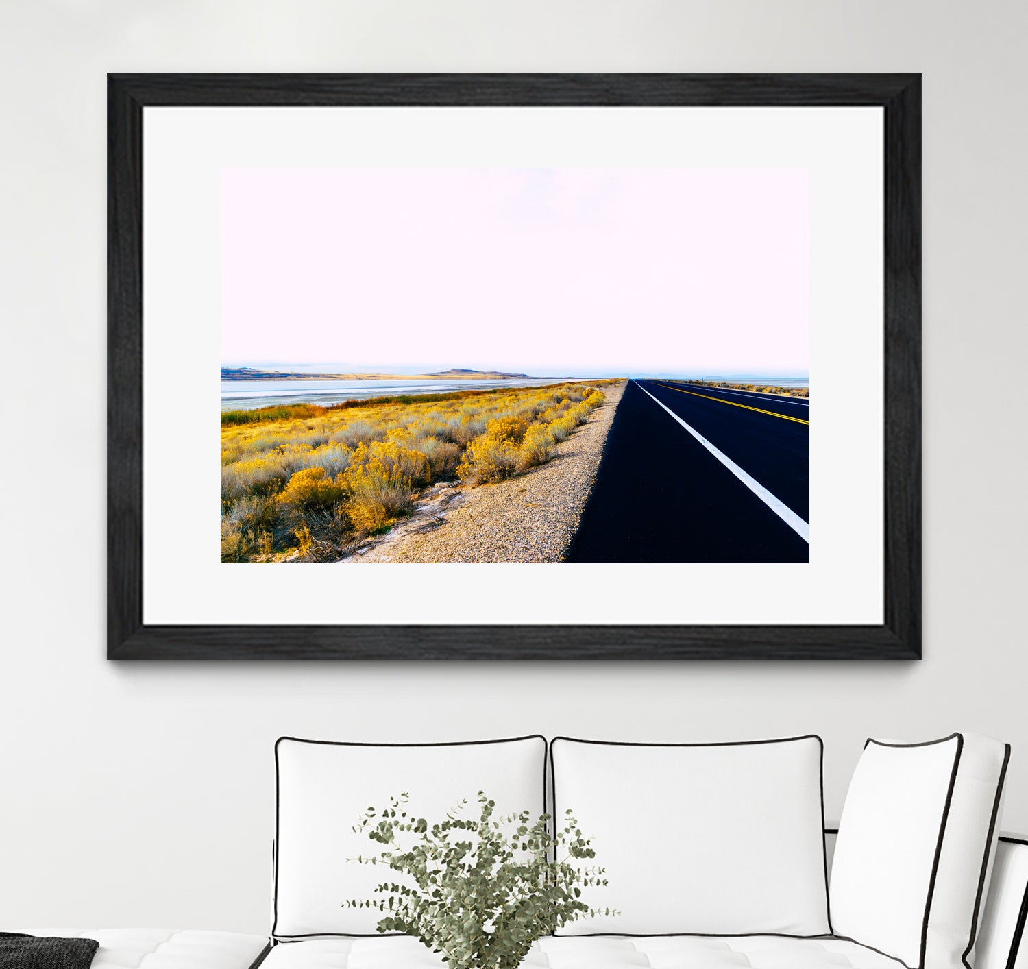 Along the Salt Flats by Alex Tonetti on GIANT ART - yellow photo illustration