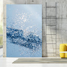 Sparkling Classic Blue Ocean Lady Glitter #1 (Faux Glitter) by Anita & Bella Jantz on GIANT ART - blue photo illustration