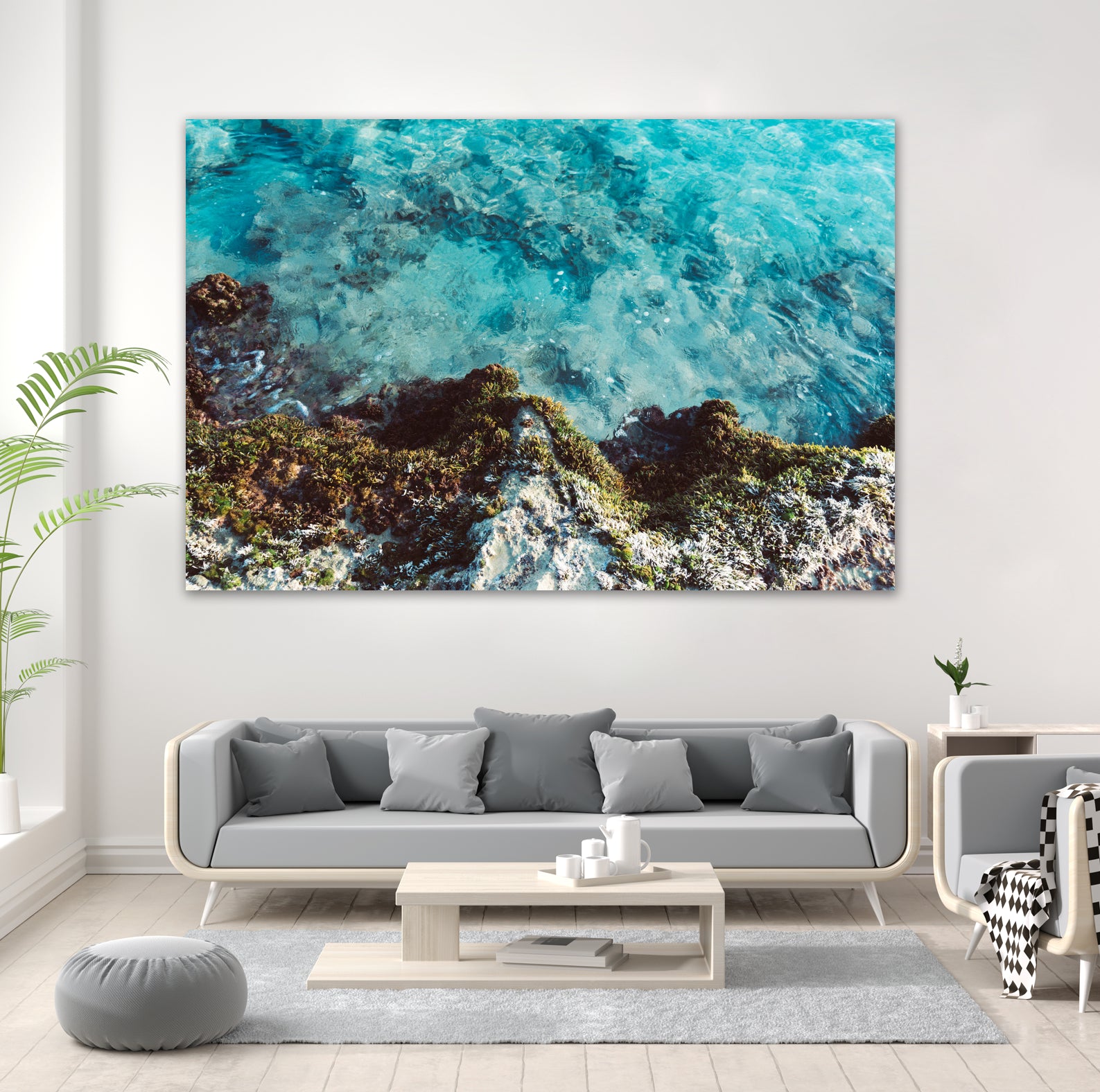 Blue Coast by Alex Tonetti on GIANT ART - blue photo illustration