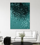 Teal Mermaid Ocean Glitter #3 #shiny #decor #art by Anita & Bella Jantz on GIANT ART - green photo illustration