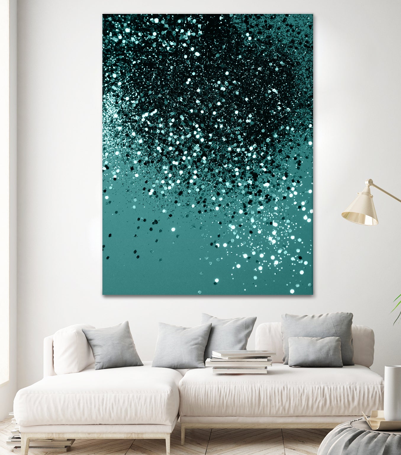 Teal Mermaid Ocean Glitter #3 #shiny #decor #art by Anita & Bella Jantz on GIANT ART - green photo illustration