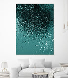 Teal Mermaid Ocean Glitter #3 #shiny #decor #art by Anita & Bella Jantz on GIANT ART - green photo illustration