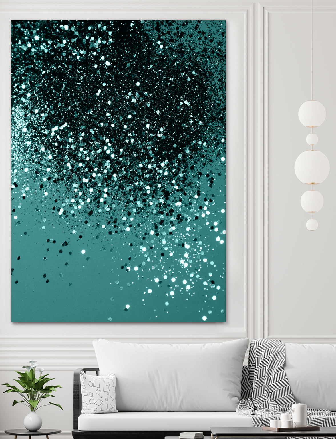 Teal Mermaid Ocean Glitter #3 #shiny #decor #art by Anita & Bella Jantz on GIANT ART - green photo illustration