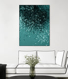 Teal Mermaid Ocean Glitter #3 #shiny #decor #art by Anita & Bella Jantz on GIANT ART - green photo illustration