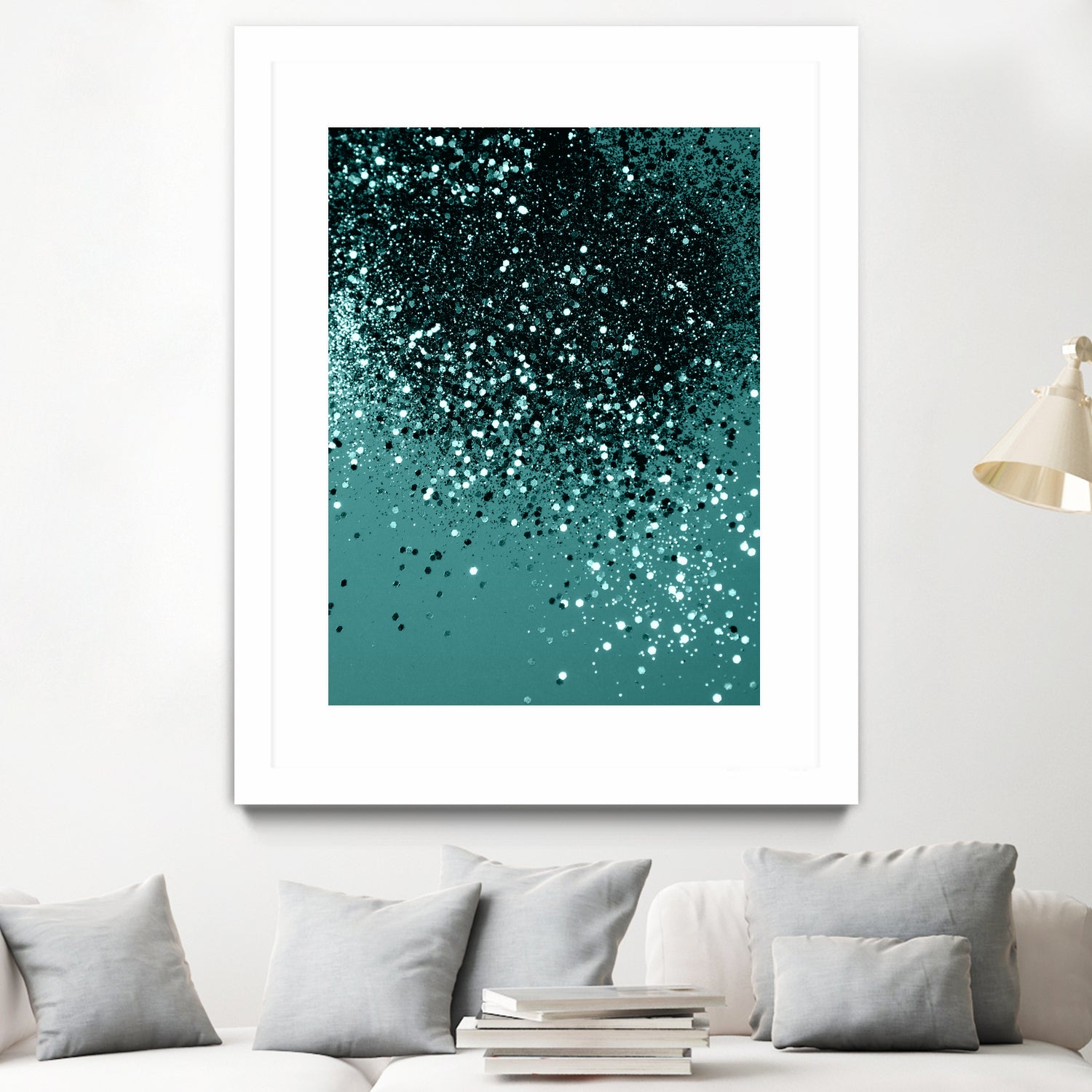 Teal Mermaid Ocean Glitter #3 #shiny #decor #art by Anita & Bella Jantz on GIANT ART - green photo illustration